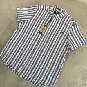 Chubbies The Classy Friday Shirt Men XL Multi Stripe Slub Poplin SS NWT $65